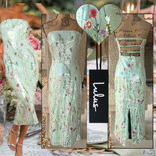 Abito midi senza spalline