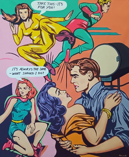 Quadro pop art originale - pop,