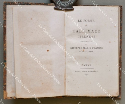 Poesia bodoni callimaco - -,