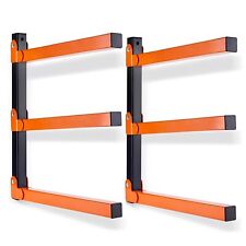 SCAFFALE SBALZO COPPIA SUPPORTI PARETE TRAVI LEGNO LISTELLI TUBI RICHIUDIBILI