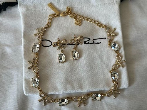 Collana orecchini oscar de - collana,