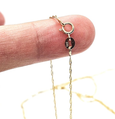 Collana catena oro fine - , 9