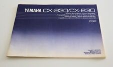 Manuali utente YAMAHA CX830 CX630 + YAMAHA AX596