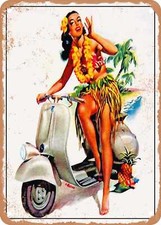 METAL SIGN - 1954 Vespa