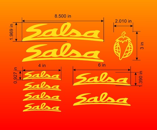 Adesivi decalcomanie salsa
