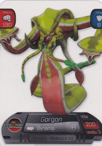 Lamincards invizimals gorgon - invizimals,
