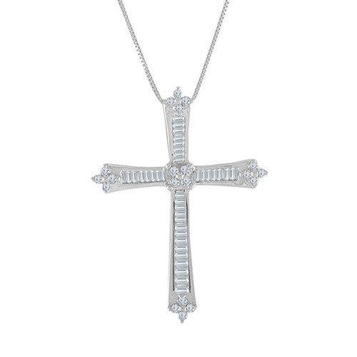 Ciondolo croce argento - in,