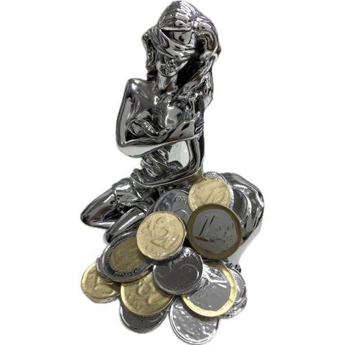 Statua portafortuna argento - statua,