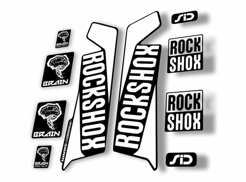 Adesivo decalcomania rock shox - adesivo,