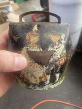 Campanaccio Campana Passo Tonale Epoca Collezione Dipinto A Mano