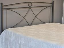 Testata letto in ferro battuto matrimoniale Tiffany antracite 