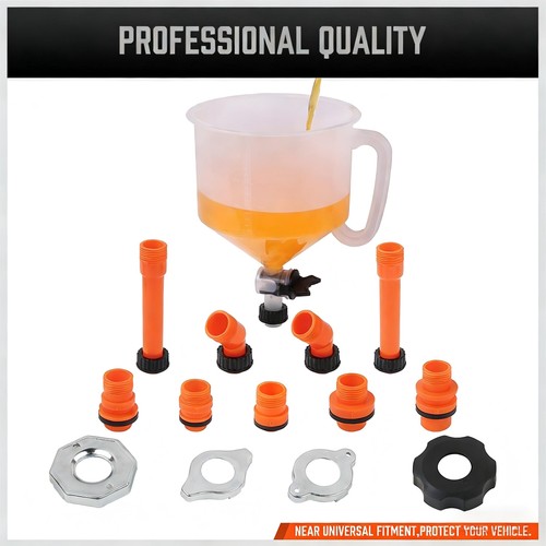 Spill coolant funnel kit - no-spill,