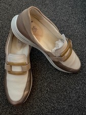 Mocassino donna Ara Osaka Uk 7 colore crema e oro buone condizioni