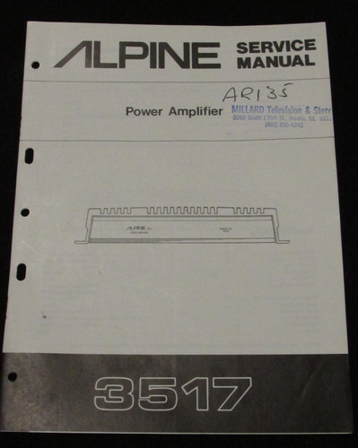 Alpine 3517 amplificatore - alpine,