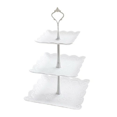 Alzata plastica bianco torta - alzata,