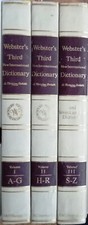 Webster's third new international dictionary - 3 volumi 1966 