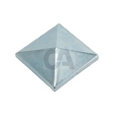 COPRIPILASTRO COPRI COLONNA FERRO GREZZO ZINCATO QUADRO TONDO