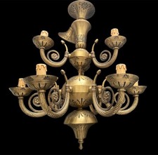Elegante Lampadario in Ottone