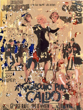 Mimmo ROTELLA Serigrafia e Collage Pop Art Cinema "A Qualcuno Piace Caldo”