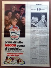 Pubblicità Anni 70-80 Gelati Sanson Lancia Fulvia Benzina Automobile