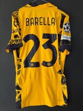 Maglia Inter match issued Barella Preparata UCL  Away 2024-25 FINALE