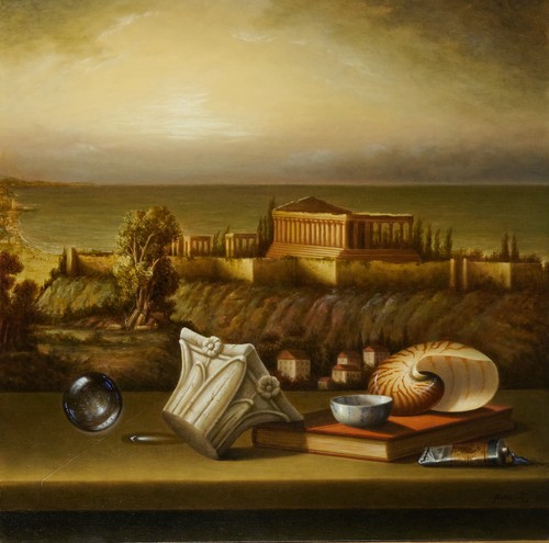Antonio nunziante 70x70 olio - antonio,