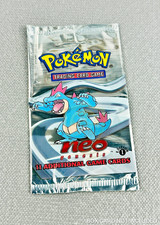 Bustina 1st edition NEO GENESIS Pokemon Feraligatr aperta/vuota ENG Holo