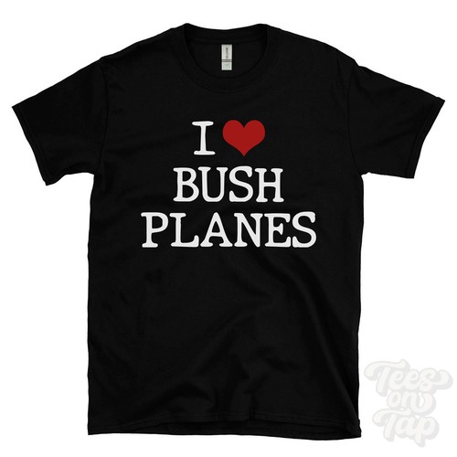 Maglietta love bush - maglietta, planes
