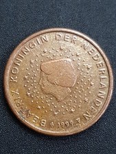 MONETA 2 CENT OLANDA 1999- RARA- ERRORE- 