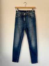 Jeans skinny Elisabetta Franchi Donna W25 38 IT Blu Lavaggio Medio Pre Owned