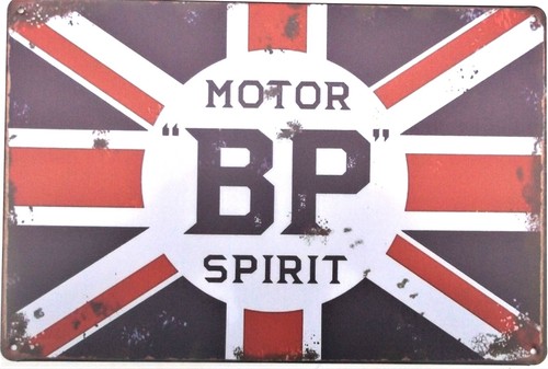 Metal tin sign vintage - bp,