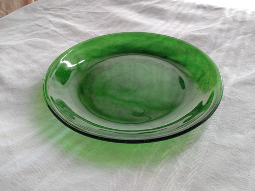 Piatto vetro verde - vetro,