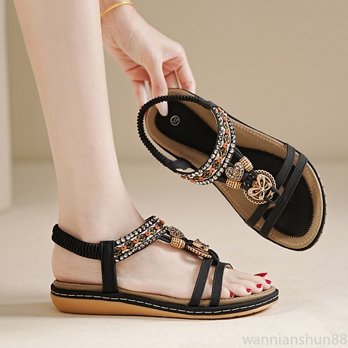 Sandali donna boho strass