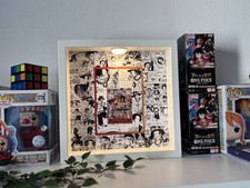 Ace Manga Espositore PSA Raw Bgs Ecc Con Luce Onepice Teca