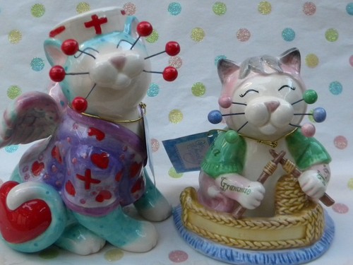 Whimsiclay gatto infermiera - gatto,