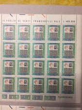 Minifoglio alti valori 20000