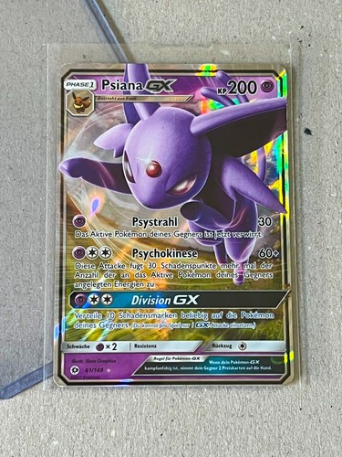 Carta pokemon psiana gx - carta,