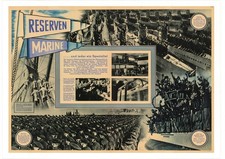 1944 GERMAN NAVY U-BOOT Submarines original Poster - RSI Social Republic