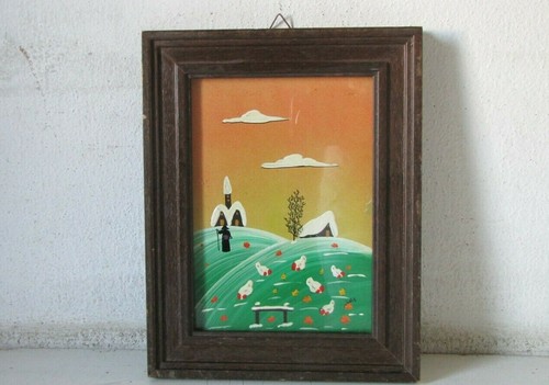 Quadro naif olio - naif, su