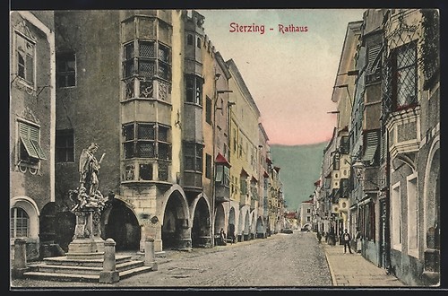 Vipiteno municipio cartolina - vipiteno,,
