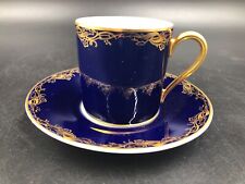 TAZZA TAZZINA CAFFE' MOKA ROSENTHAL COBALT ORO VECCHIO ANNI 60