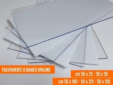 VETRO SINTETICO Finto Vetro VARIE MISURE SPESSORE 2mm LASTRA Plexiglass Rigido