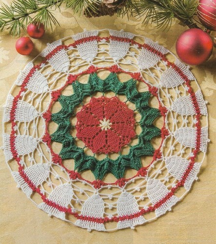 Holiday delight doily 2 - doily, 12