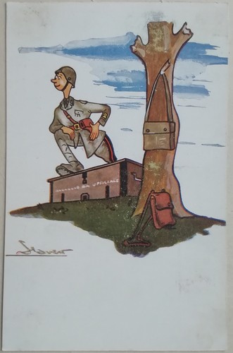 Cartolina accademia fanteria - cartolina, e