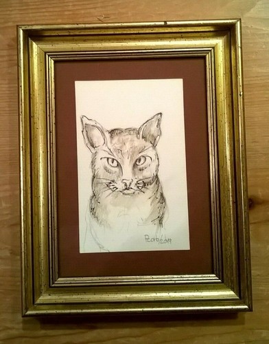 Piccolo quadro con gatto
