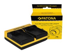 Caricabatteria USB dual Patona per Nikon D750,D7500,D800,D800E,D810,D810A,D810E