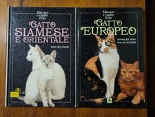 Lotto 2 Libri Gatti - Allevare Gatto Siamese e Gatto Europeo - Mondadori 1989/90