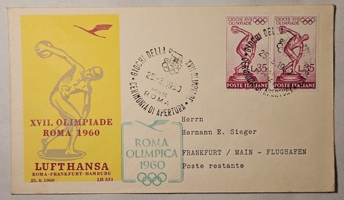 Busta fdc olimpiadi - busta,