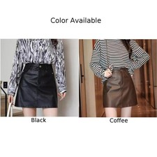 Gonna donna Aline in pelle PU