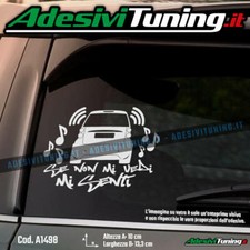 Adesivo Se non mi vedi mi